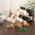 thumbnail image 2 of YIEMEEN Jewelry Display Tower Holder Watch Storage Bangle Organizer Table Top Wooden Holder Display for T Bar Stand Bracelets Ra, 2 of 9