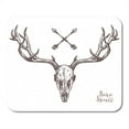 thumbnail image 1 of KDAGR Watercolor Bison Sketch of Deer Skull Tribal Arrows Boho Head Cow Emblem Mousepad Mouse Pad Mouse Mat 9x10 inch, 1 of 1