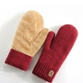 thumbnail image 2 of AWZXDE Winter Thermal Knitted Mittens Double Layer Thickened Insulation for Extreme Cold Weather Outdoor Activities and Daily Use, 2 of 3