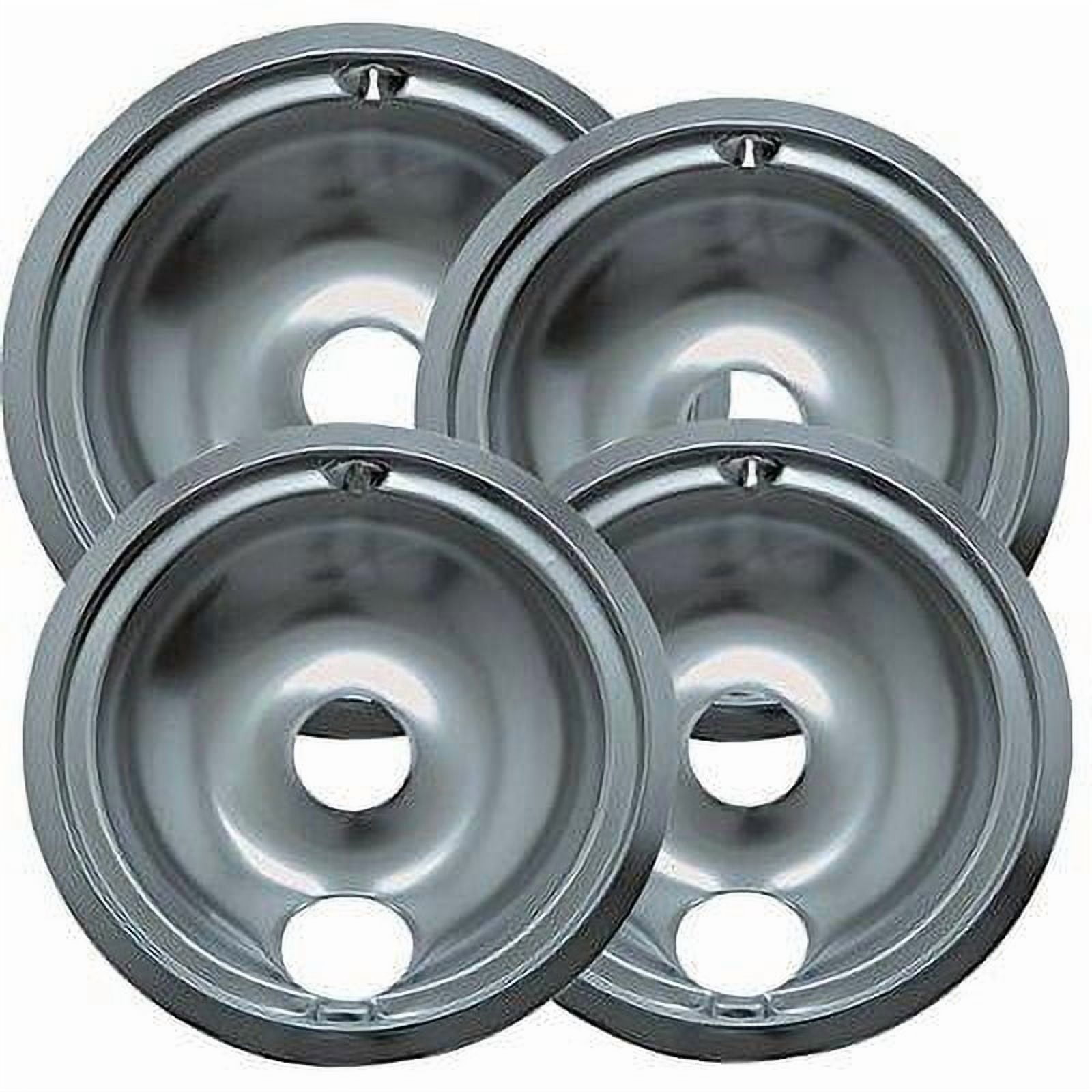 Range Kleen 119204XZ Style B Chrome 4 Pack Drip Bowls 3 Small and 1 Large