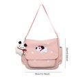 thumbnail image 2 of Bolso Hobo lindo para mujer bolso informal con forma de estrella bolso mensajero de nailon bolso de libros para estudiantes, 2 of 9