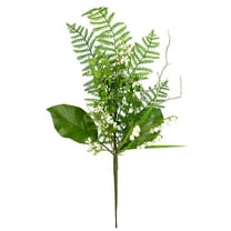 Vickerman 21" Artificial White Mini Flower Green Spray. Includes 4 sprays per pack.