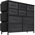 thumbnail image 4 of Drawer Dresser for Bedroom with 10 Drawers, Dressers & Chest of Drawers Large TV Stand, Long Fabric Storage Drawer with Wood Tabletop for Kids Room, Closet, Hallway, Entryway, 4 of 7
