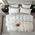 thumbnail image 4 of LammaLoe Duvet Cover King Size, Soft Prewashed 3-Piece Duvet Cover Bedding Set with Pillow Shams, Off-White, 4 of 8