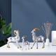 thumbnail image 4 of 3 estatuas modernas de cabra, figura familiar, modelo geométrico de animal, escultura de oveja Plata, 4 of 9