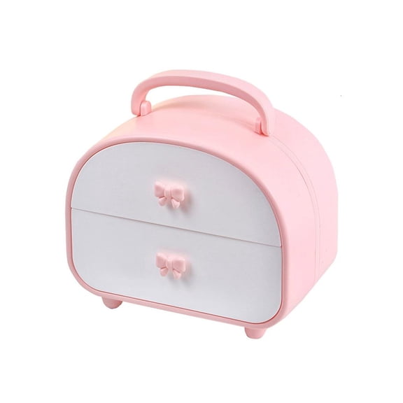 WINDLAND Desk Organizer with 2 Drawers Multipurpose Plastic Storage Box Makeup Holder