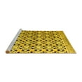 thumbnail image 2 of Ahgly Company Machine Washable Indoor Rectangle Abstract Yellow Modern Area Rugs, 2' x 3', 2 of 4