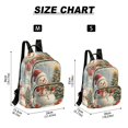 thumbnail image 3 of JIALIOU Mini Backpack Purse for Women Quilted Casual Daypack Small Travel Shoulder Bag, Snowman with Christmas Tree, 3 of 7