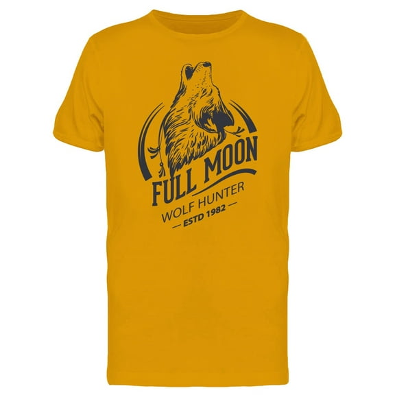 Wolf Hunter Full Moon T-Shirt Men -Image by Shutterstock, Male 3X-Large