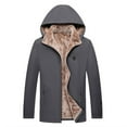 thumbnail image 7 of Mens Jackets with Hood Lined Plus Sizes Heavyweight Jacket Thick Warm Cozy Windproof Mens Winter Coat, 7 of 7