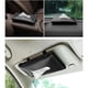 thumbnail image 5 of Juegos de Toallas Caja PañUelos para AutomóVil Soporte PU Visera Coche Coches Negro, 5 of 6