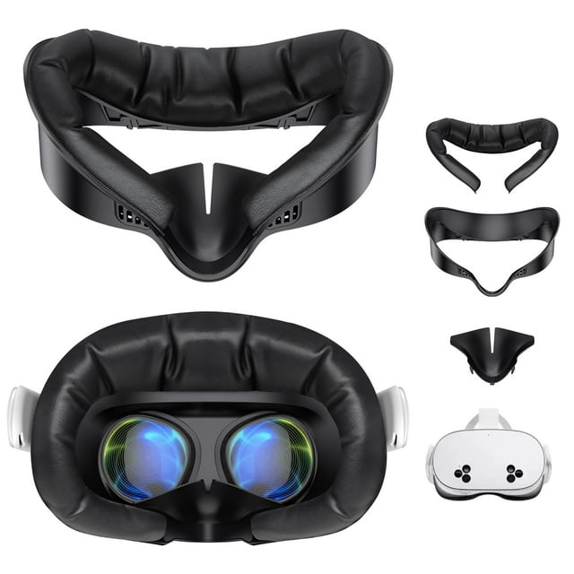 Funda de almohadilla facial VR para Meta/Oculus Quest 3S Hanpusen
