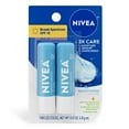 thumbnail image 3 of (3 pack) NIVEA Smoothness Lip Care, Lip Balm SPF 15 with Shea Butter, Vitamin C & E, 0.17 oz, 2 Pack, 3 of 15