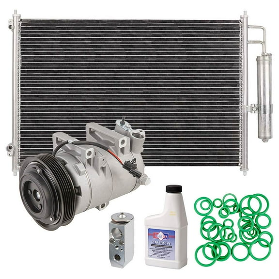 A/C Kit w/ AC Compressor Condenser & Drier For Nissan Rogue 2008 2009 2010 2011 2012 - BuyAutoParts