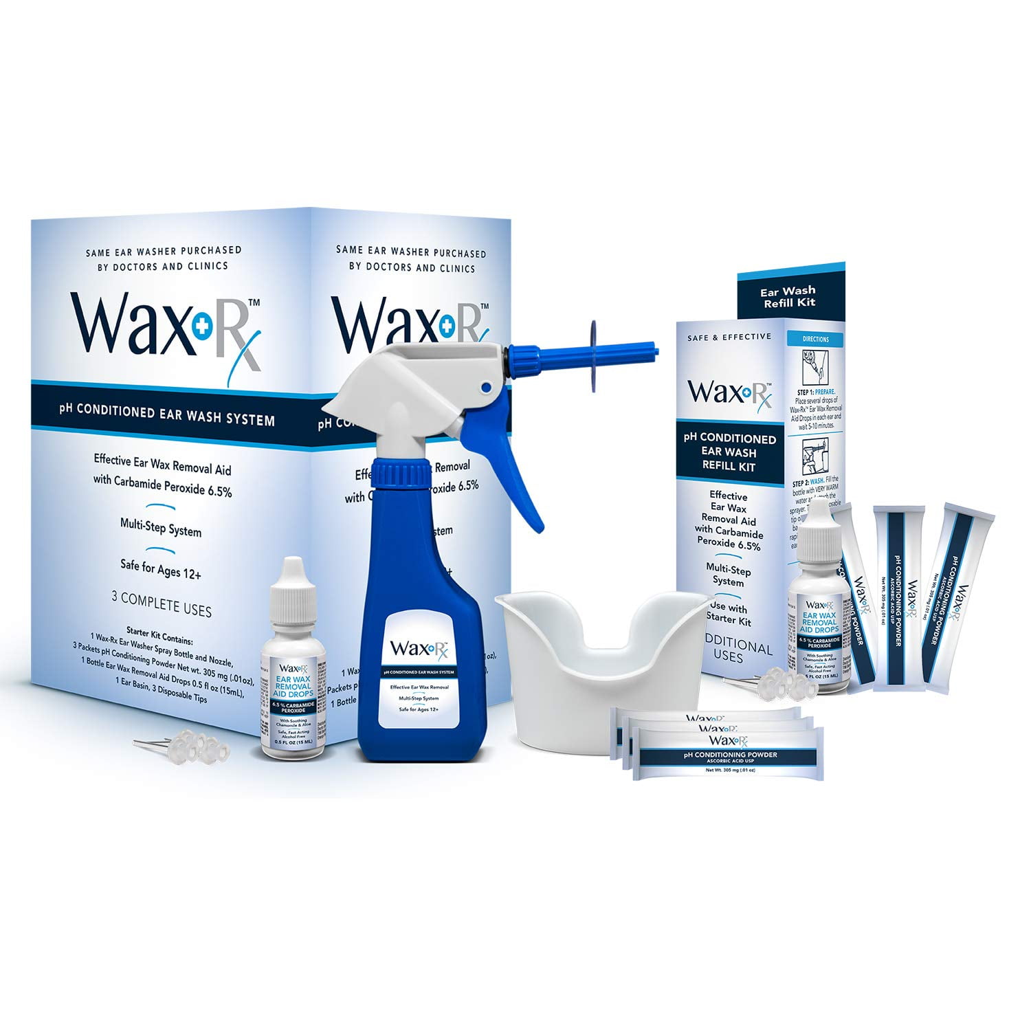 Wax-Rx pH Conditioned Ear Wash System by Doctor Easy