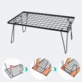 thumbnail image 4 of Bamboo & Mesh Foldable Outdoor Table with Drainage System – Lightweight, Space-Saving Design for Camping, Barbecues, Dining & More – Includes Storage Bag for Easy Portability and Quick Assembly, 4 of 6