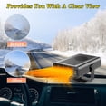 thumbnail image 2 of Calentador de coche Ouffun portátil de 200 W y 12 V con base giratoria de 360°, 2 of 8