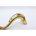 thumbnail image 4 of Siemonic Tenor Sax Neck Gold Lacquer Brass Saxophone Neck Woodwind 28mm Size Warm Sound, 4 of 5