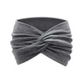 thumbnail image 3 of Hauaitttt A Wide Retro Headscarf for Ladies with A Cute Knotted Hair Band Wide Headbands for Women Dancing Men Head Sweatbands Yoga Turban Sports Headbands for Boys Headband Womens Headbands Fashion, 3 of 3