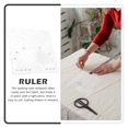 thumbnail image 6 of Sewing Templates with Scale Quilting Tools Supplies Seam Guide Ruler Semicircle Acrylic, 6 of 6