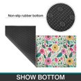 thumbnail image 6 of Pioneer Flower Floral Print Pattern Kitchen Rugs Sets Of 2,Anti Fatigue Kitchen Mat Rugs Non Slip Washable,Decorative Kitchen Floor Mats for Kitchen,Sink,Laundry,17"x30"+17"x47", 6 of 7