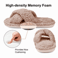thumbnail image 5 of TRANSLINK Fuzzy Slippers for Women Open Toe Design with Memory Foam Cushioning Ideal for Indoor and Outdoor Relaxation, 5 of 7