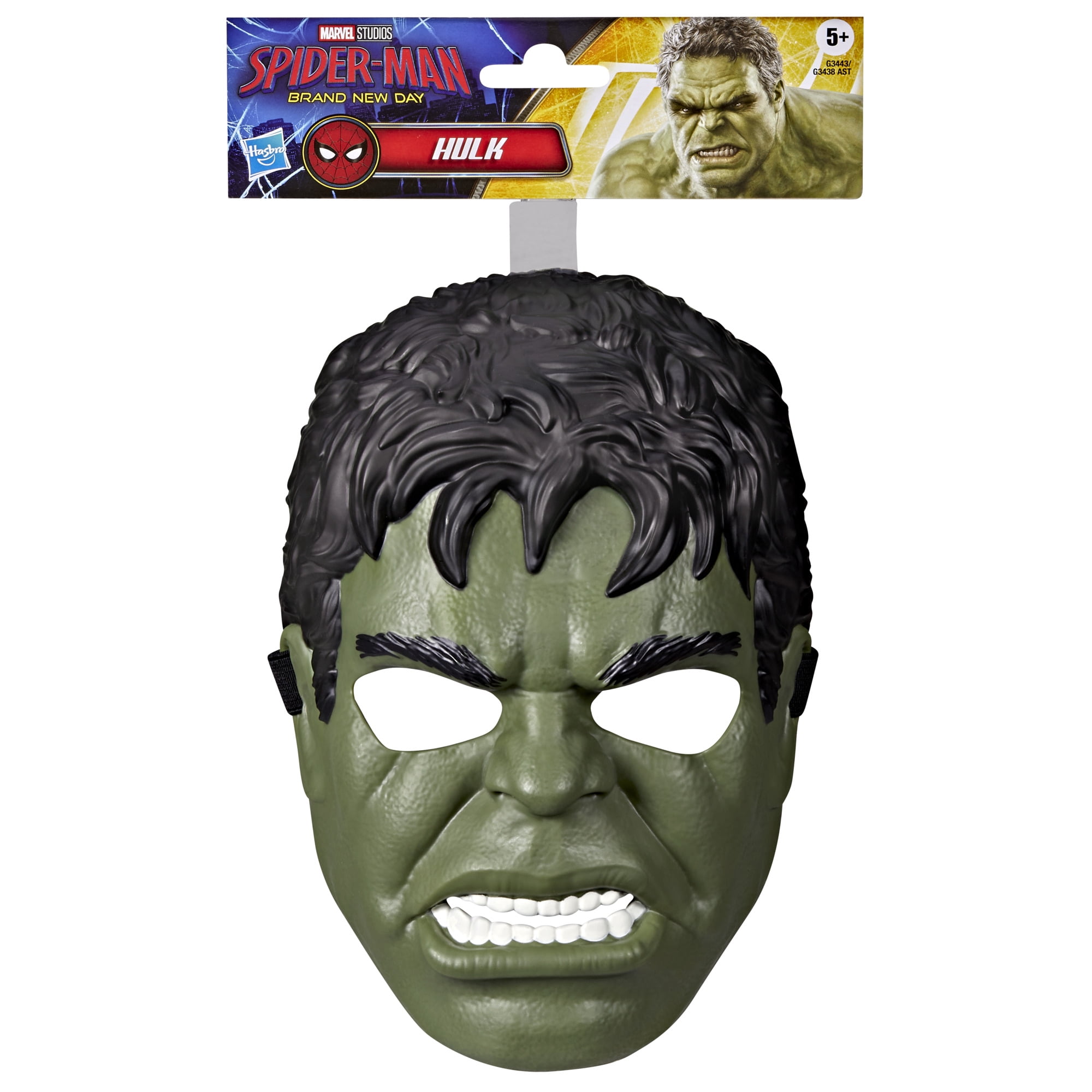 Hulk Marvel Spider-Man Black and Green Full-Face Mask for Children