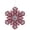 Red, variant on Northlight Peppermint Snowflake Christmas Ornament with Gem - 10" - Red and White