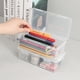 thumbnail image 4 of Grande Capacidad Pencil Box Organizador Translúcido Estilo Oficina, Pencil Box Estable, Stackable, Para Gel Pens, Erasers, Tape Pens, Pencils, Mark, Translucent Clear Plastic, For Office,, 4 of 7