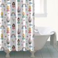 thumbnail image 4 of Rainbow Princess Castle Pattern Shower Curtain 72"x84" ,Bathroom Decorative Shower Curtains Set with 12 Hooks,Modern Waterproof Washable Shower Curtain, 4 of 6
