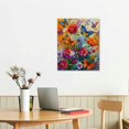 thumbnail image 3 of Nawypu Butterfly Wall Art Color Butterfly Canvas Print Nature Floral Artwork for Girls Bedroom Modern Home Framed Artwork For Bathroom Kitchen, 3 of 5