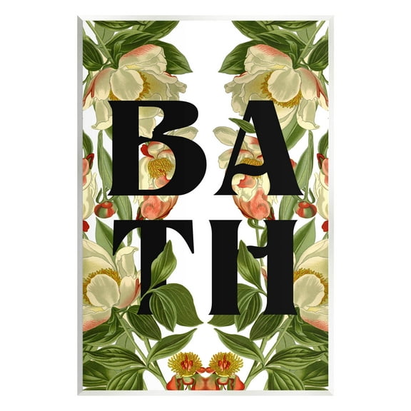Vintage Bath Flower Blooms Botanical & Floral Graphic Art Unframed Art Print Wall Art