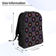 thumbnail image 4 of Kdxio Vinyl Records Musical Notes Pattern Water-Resistant Backpack for Work Travel School Men and Women with Laptop Compartment and Adjustable Straps, 4 of 8