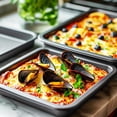 thumbnail image 3 of 5-Piece Black Nonstick Carbon Steel Bakeware Set for Oven Kitchen Baking, 3 of 5