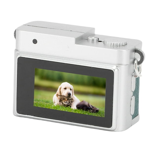 Cámara Retro De Llavero, 1080p 2MP Cámara Digital Portátil Con Pantalla De Color De 0.96 Pulgadas, Tarjeta De Almacenamiento De 64 GB, 38x27x23 Mm, Con Un Peso De Solo