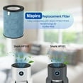 thumbnail image 5 of Nispira HP302 3-in-1 True HEPA Activated Carbon Filter Replacement | Compatible with Shark Air Purifier MAX HP200 HP300 HC500 Series | Part # HE2FKBAS, HE2FKBASMB | 1 Pack, 5 of 5