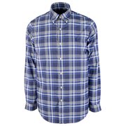 Polo Ralph Lauren Men's Performance Plaid Long Sleeves Shirt-BLUE-S