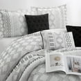 thumbnail image 3 of Apatite 7 Piece Comforter Set, California King, White Black, 3 of 4