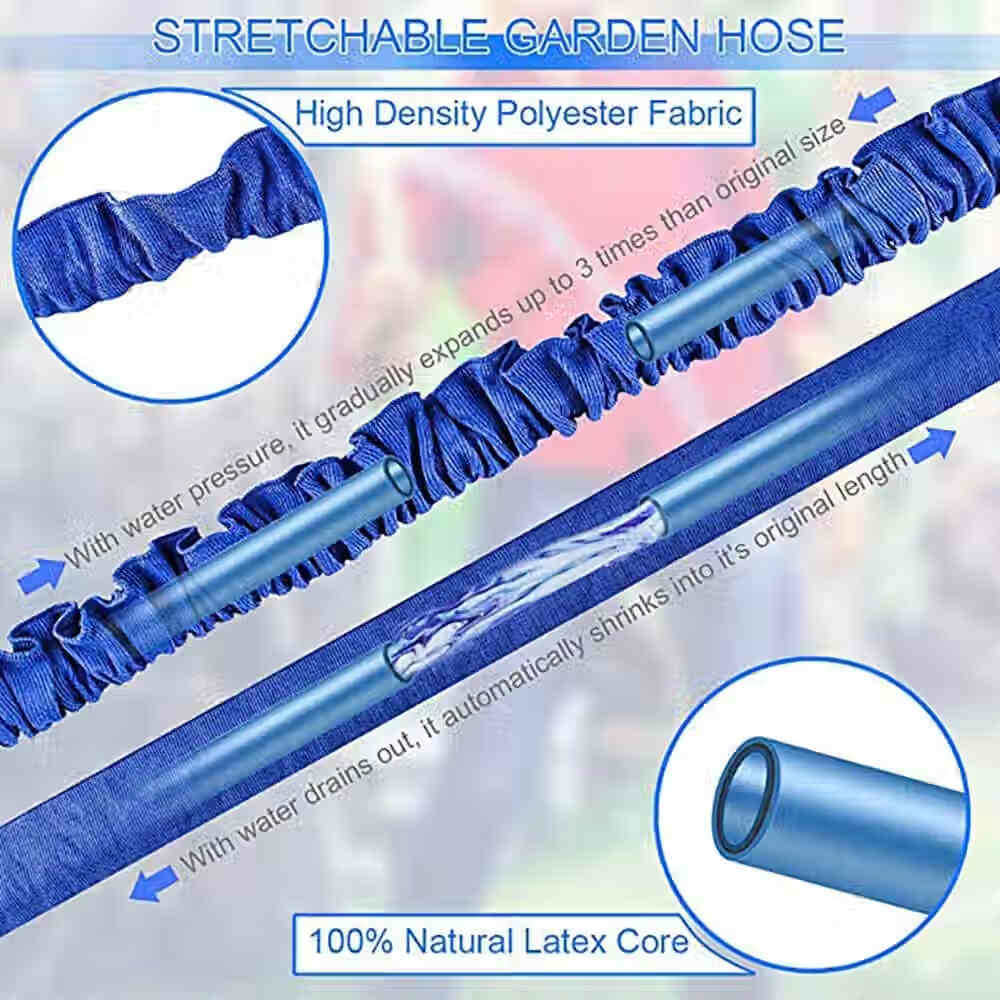 Expanding Flexible Water Hose Garden Hose - (25ft - 150ft) Water Garden Hose with 7 Setting-Spray Nozzle