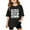 1#Black355, variant on Little Girl's Leopard Bow Graphic Tees Shirt Trendy Oversized Crewneck Short Sleeve Summer Tee Breathable Tee Top