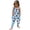 Dark Blue, variant on Girls Patriotic 4th of July American Flag Romper Toddler Sleeveless Spaghetti Strap Summer Long-Leg Jumpsuit with Pocket