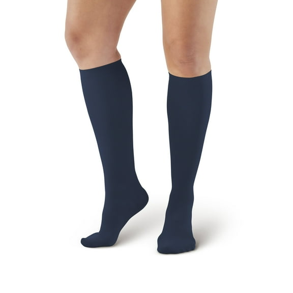Ames Walker AW 112 Women's Microfiber Knee High Socks 15-20 mmHg