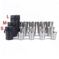 thumbnail image 2 of 4PCS Stainless Steel Cover Mug Camping Cup Drinking Coffee Tea Beer With Case, 2 of 6