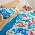 thumbnail image 5 of Sleep Zone Kids Bedding Comforter Set Full/Queen Size - Super Soft & Cute Printed 3-Piece Comforter Set All Seasons for Boys, Girls, Fade Resistant, Machine Washable, Happy Animal, 5 of 6