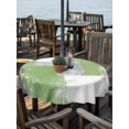 thumbnail image 6 of Sage Green Grey Oil Painting Outdoor Tablecloth with Umbrella Hole, Abstract Modern Geometric Spillproof Waterproof Outdoor Table Cover, Patio Tablecloths for Party/Garden/Picnic, Round 54 inch, 6 of 9