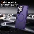 thumbnail image 5 of Allytechgrop for Samsung Galaxy S25 Ultra Case, Rugged Magnetic Phone Cover with MagSafe Compatibility, Military-Grade Shockproof Protection & Matte Phone Case for Samsung Galaxy S25 Ultra,Purple, 5 of 9