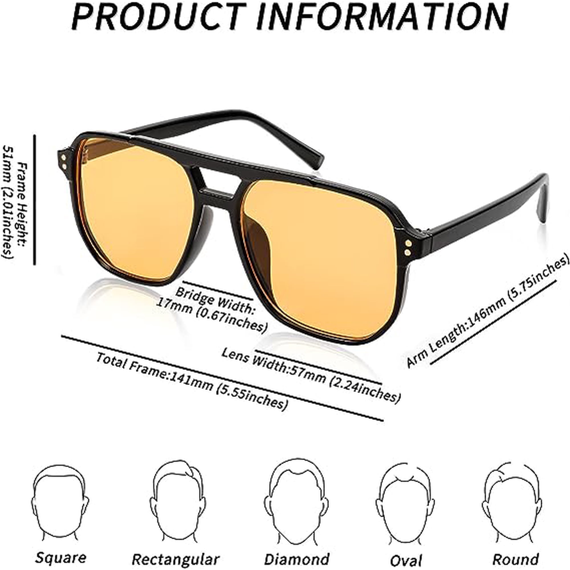 Retro Sunglasses SOJOS Retro Polarized Aviator Sunglasses 