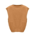 thumbnail image 6 of Sweater Vest Women Lightweight Sleeveless V Neck Sweaters Relaxed Fit Knitted Pull Over Sweater Vest Tops,Ginger L, 6 of 6
