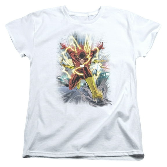 JLA Justice League Brightest Day Flash S/S Women's T-Shirt White