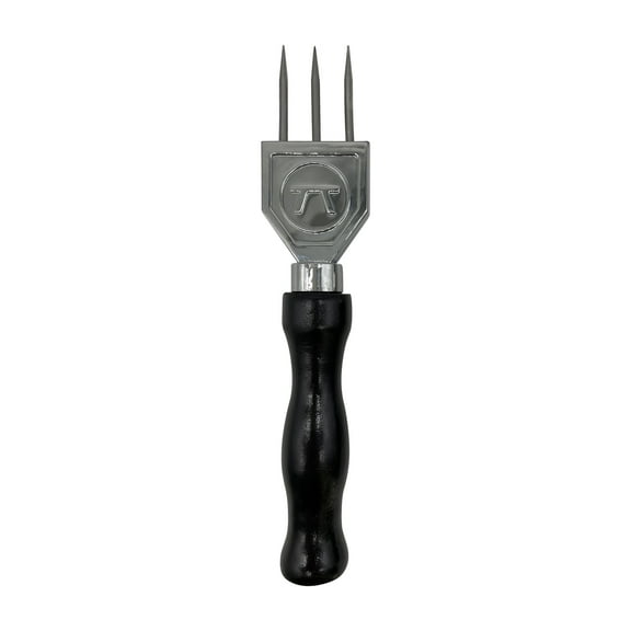 Outset Professional Bartending Ice Pick, 7.25", Stainless Steel Prongs, Beechwood Handle